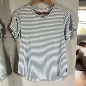 Columbia grey and White Striped Tee